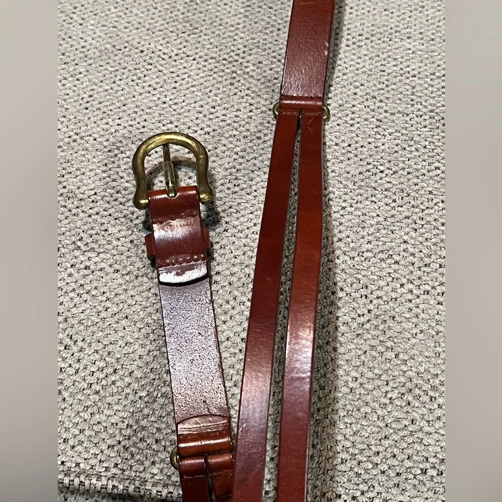 Vintage Brown Leather‎ Belt 32